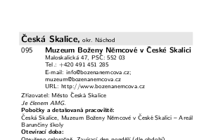 Ukázka exportu pro tisk
